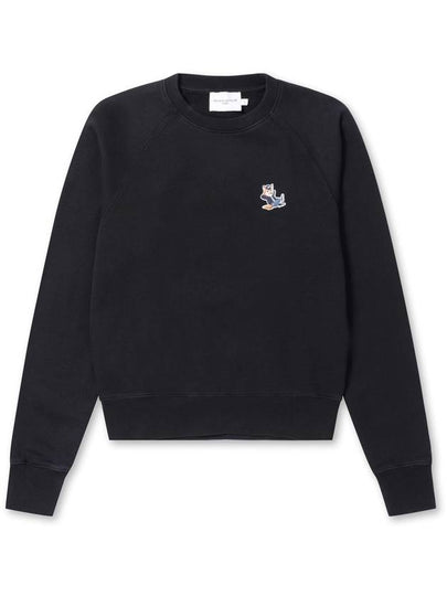 Women's Dressed Fox Patch Adjusted Sweatshirt Black - MAISON KITSUNE - BALAAN 2