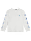 Camillo Graphic Crew Neck Long Sleeve T-Shirt Cloud White - J.LINDEBERG - BALAAN 1