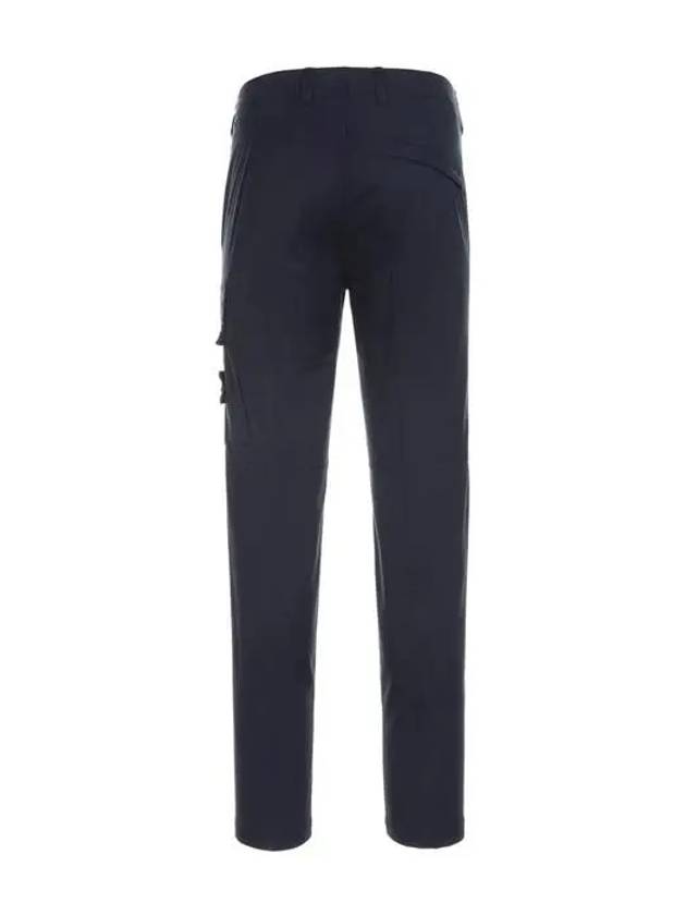 Wappen Patch Cotton Straight Pants Navy - STONE ISLAND - BALAAN 3