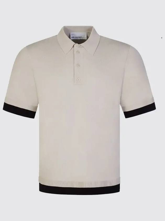 Men's Knit Polo Shirt Ivory - NEIL BARRETT - BALAAN 4