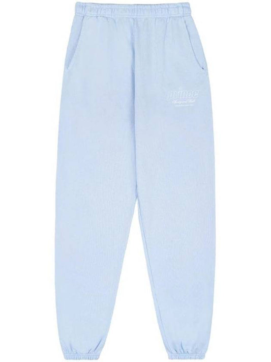 Print Cotton Track Pants Blue - SPORTY & RICH - BALAAN 1