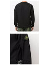 Waffen Patch Crewneck Sweatshirt Black - STONE ISLAND - BALAAN 6