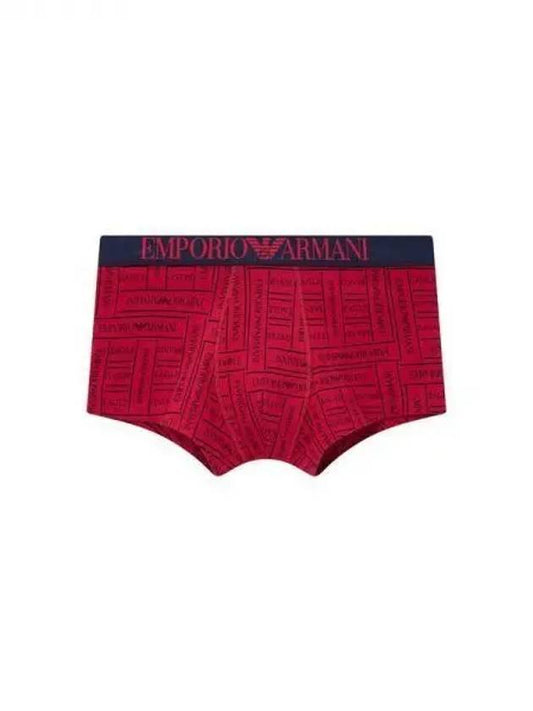 UNDERWEAR Men s Overlap Logo Pattern Drawn Red 270026 - EMPORIO ARMANI - BALAAN 1