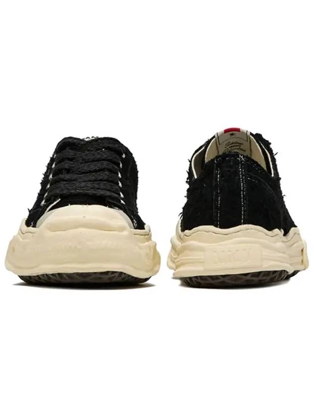 Hank OG Sole Broken Suede Low Top Sneakers Black - MAISON MIHARA YASUHIRO - BALAAN 5