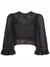 McCue Lace Blouse Black - ALEXANDER MCQUEEN - BALAAN 6