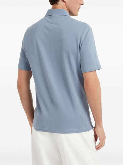 Brunello Cucinelli T-shirts and Polos Clear Blue - BRUNELLO CUCINELLI - BALAAN 2