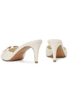 V Logo Sandals Heels White - VALENTINO - BALAAN 7