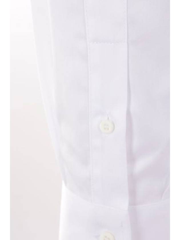 Twill Slim Fit Long Sleeve Shirt White - BRUNELLO CUCINELLI - BALAAN 5