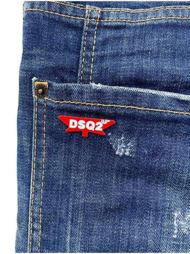 Tidy Biker Jeans Blue - DSQUARED2 - BALAAN 4