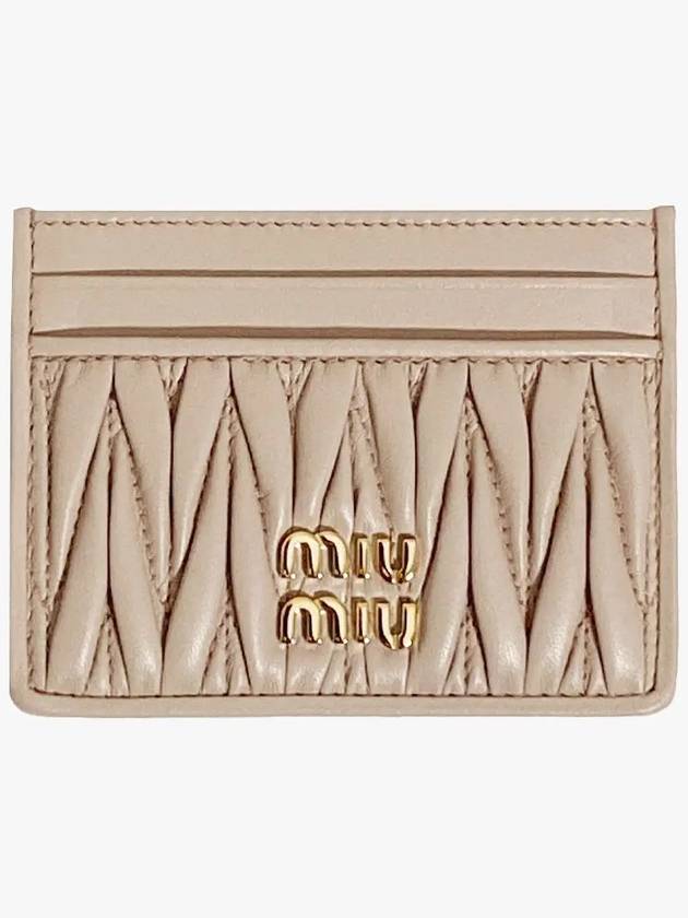 Materasse Nappa Leather Card Wallet Powder Pink - MIU MIU - BALAAN 3