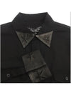 Men's Lambskin Star Point Casual Shirt Black HM335270 02BC - PHILIPP PLEIN - BALAAN 4