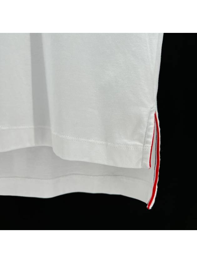 Diagonal short sleeve t shirt white size 1 MJS127A - THOM BROWNE - BALAAN 6