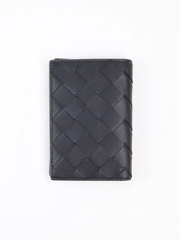 Intrecciato Flap Card Case Black - BOTTEGA VENETA - BALAAN 3