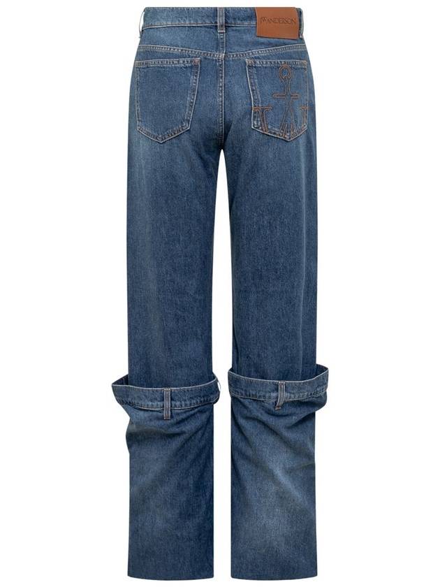 Turn-Up Denim Jeans Blue - JW ANDERSON - BALAAN 3