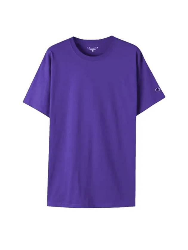 Logo Wappen Short Sleeve T-Shirt Purple - CHAMPION - BALAAN 1