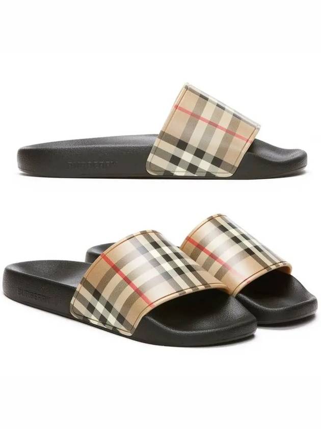 Vintage Check Slippers Beige - BURBERRY - BALAAN 2