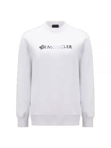 Black arm logo patch crew neck sweatshirt white women's sweatshirt 197023 - MONCLER - BALAAN 1