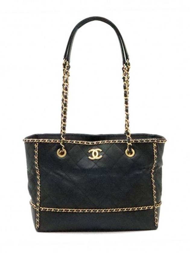 Women s Chanel AS2739 Black Leather Gold Chain Shoulder Bag gt Gangbuk used luxury goods - CHANEL - BALAAN 1