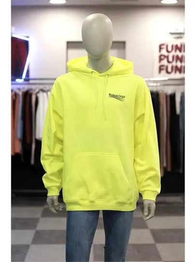 Men's Political Wave Logo Hoodie Neon - BALENCIAGA - BALAAN 2