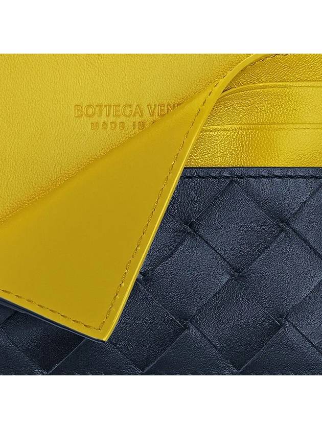 Intrecciato Two-Tone Card Wallet Yellow - BOTTEGA VENETA - BALAAN 5