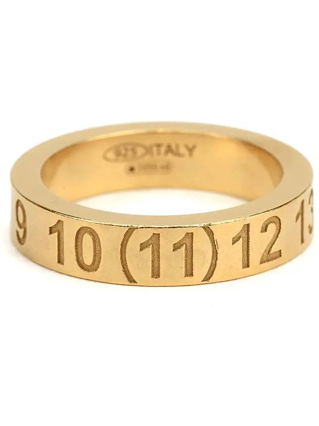 Numerical Engraved Logo Ring Gold - MAISON MARGIELA - BALAAN 2