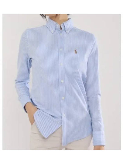 Striped Oxford Shirt Blue - POLO RALPH LAUREN - BALAAN 2