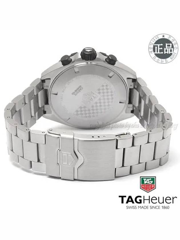 Formula 1 Chrono Quartz 43 MM Metal Watch Black Silver - TAG HEUER - BALAAN 6