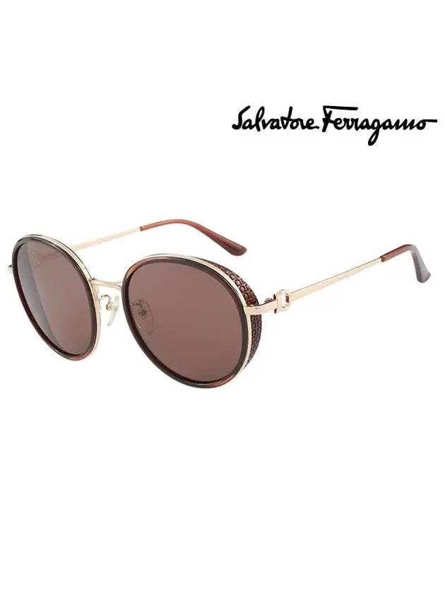 Ferragamo Sunglasses SF199SK 811 Round Women - SALVATORE FERRAGAMO - BALAAN 2