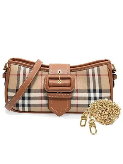 Check Shoulder Bag Brown - BURBERRY - BALAAN 2