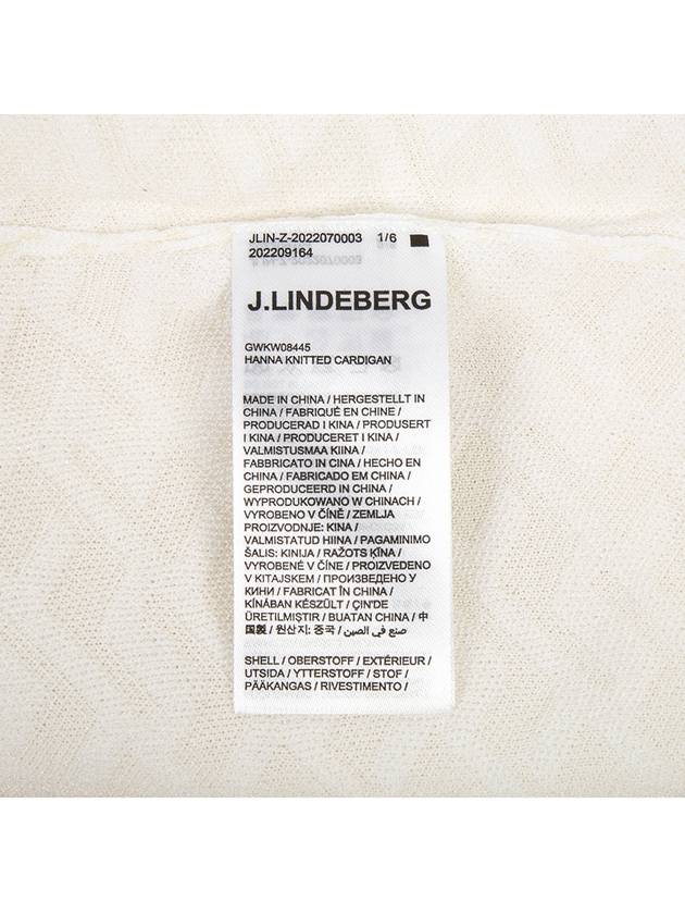 Women's Hanna Knit Cardigan White - J.LINDEBERG - BALAAN 11