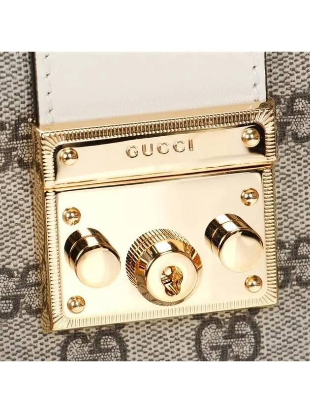 GG Paddle Lock Medium Shoulder Bag White - GUCCI - BALAAN.