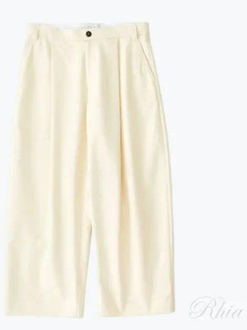 24 Sorte SNM Peached Cotton Twill Cream 351 Pants - STUDIO NICHOLSON - BALAAN 1