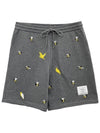 Bird & B Embroidered Short Pants MJQ162E 035 - THOM BROWNE - BALAAN 1