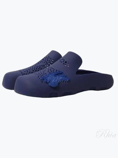 Stingray Perforated Slippers Blue - BURBERRY - BALAAN 2