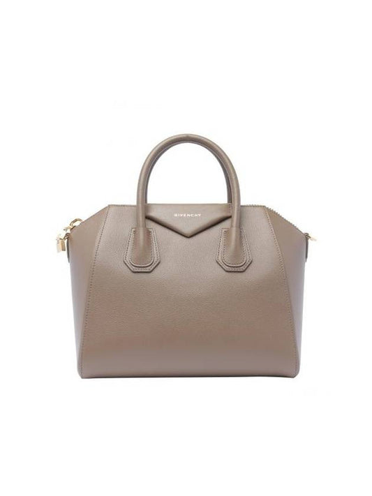 Antigona Small Calfskin Tote Bag Taupe - GIVENCHY - BALAAN 1