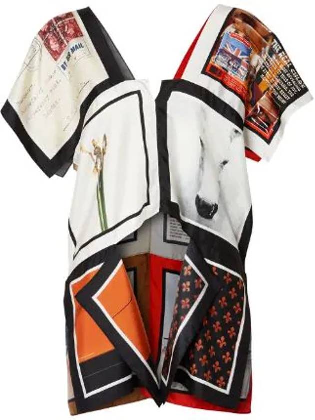 Women's MONTAGE Print Silk Sleeveless - BURBERRY - BALAAN 1