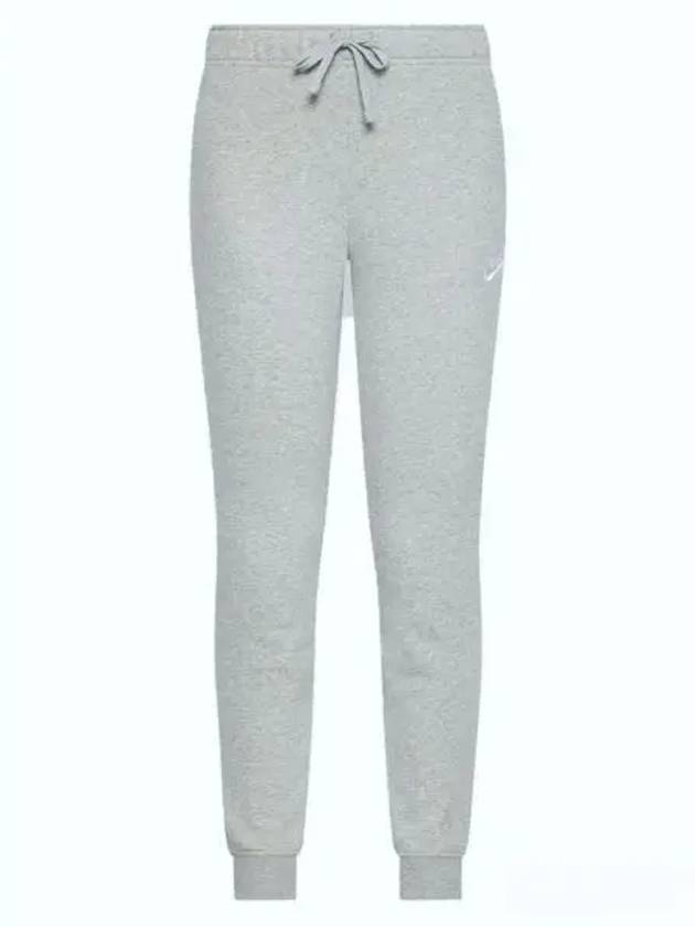 Women's Sportswear Club Fleece Mid-Rise Slim Track Pants Grey - NIKE - BALAAN 2