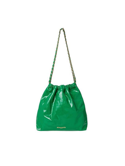 Muffy Chain Leather Shoulder Bag Green - RHEEMIN - BALAAN 2