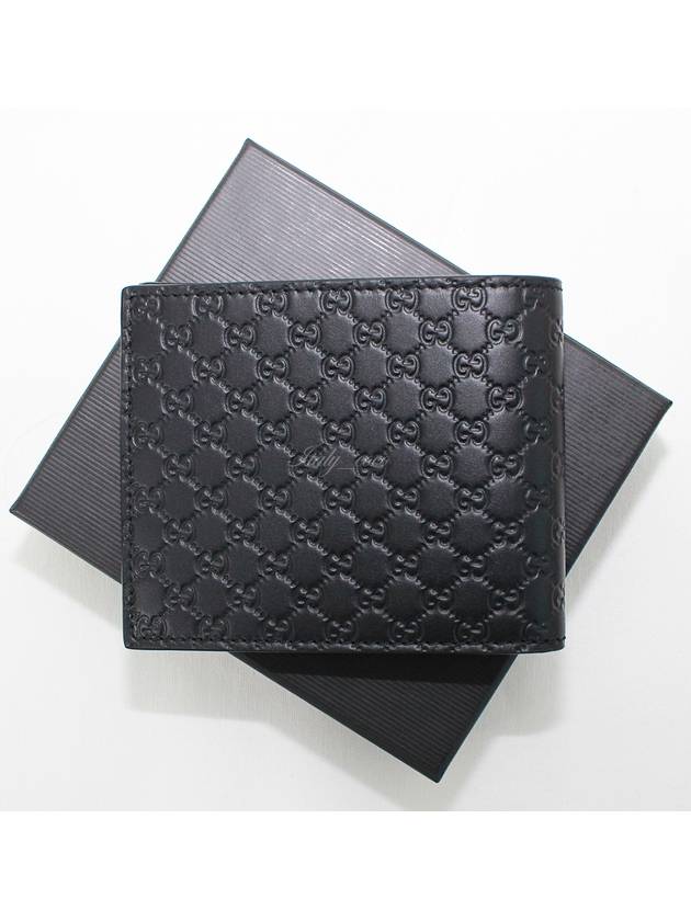 Micro GG Ssima Bifold Wallet Black - GUCCI - BALAAN 4