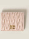 Matelasse Leather Half Wallet Light Pink - MIU MIU - BALAAN 2