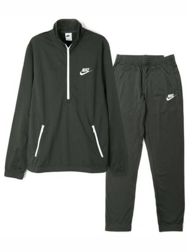 Polyknit Quarter Zip Training Tracksuit Dark Green - NIKE - BALAAN 2