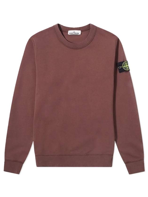 Men's Wappen Patch Sweatshirt Burgundy - STONE ISLAND - BALAAN 1