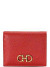 Gancini Compact Half Wallet Red - SALVATORE FERRAGAMO - BALAAN 2