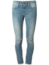 Knee Distressed denim - SAINT LAURENT - BALAAN 1