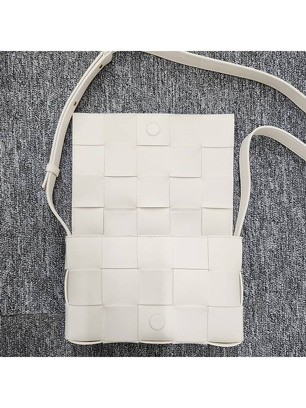 Intrecciato Cassette Cross Bag White - BOTTEGA VENETA - BALAAN 10