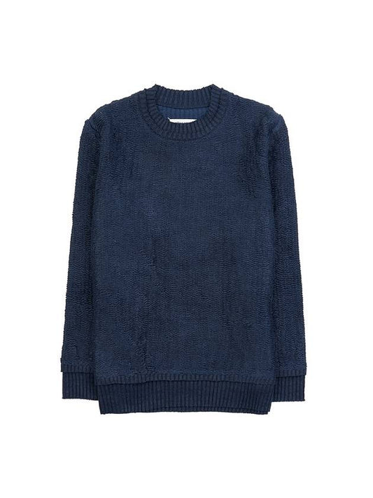 Raw Woven Knit Top Navy - MAISON MARGIELA - BALAAN 2