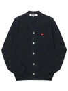 P1N080 1 Play Small Red Heart Wappen Wool Men s Cardigan - COMME DES GARCONS - BALAAN 5