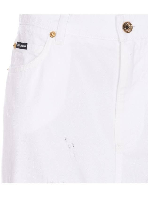 Denim Straight Pants FTCGNDG8JQ3 S9001 WHITE - DOLCE&GABBANA - BALAAN 6