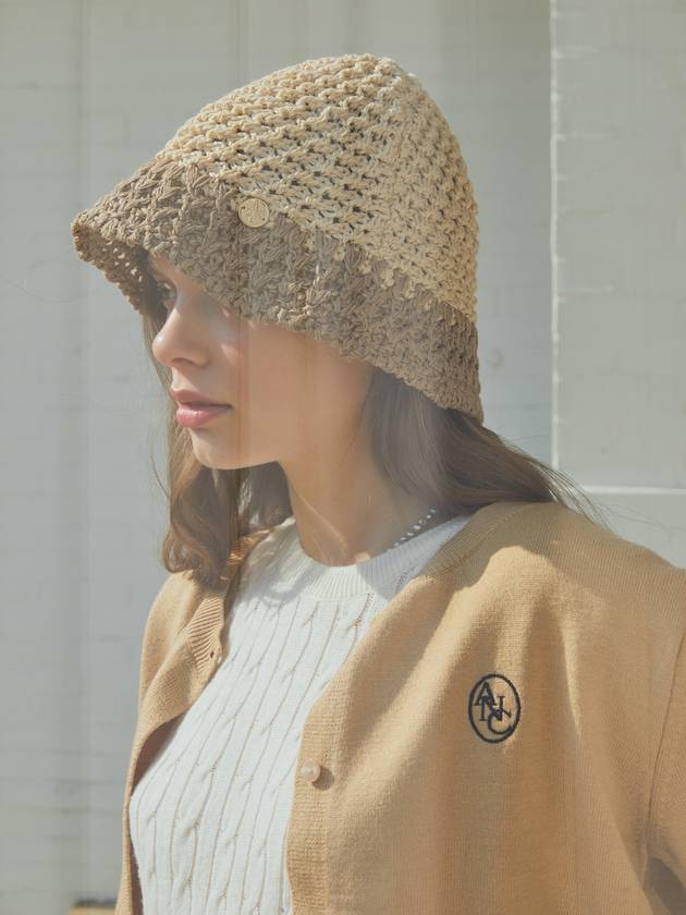 CLOCHET BUCKET HAT_BEIGE - ANOETIC - BALAAN 3