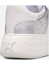 Dior Star Platform SneakersSilver Tone Crinkle Effect Lambskin White Calfskin KCK426SLM S46K - DIOR - BALAAN 3